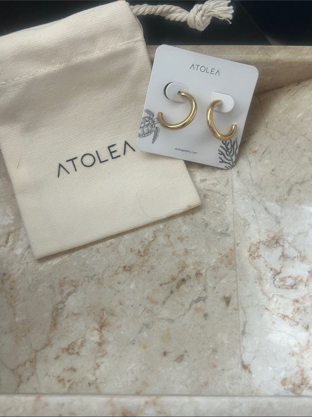 Atolea Gold hoops